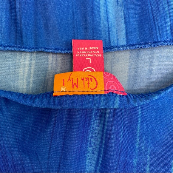 Blue strapless bandeau maxi dress - Picture 11 of 11